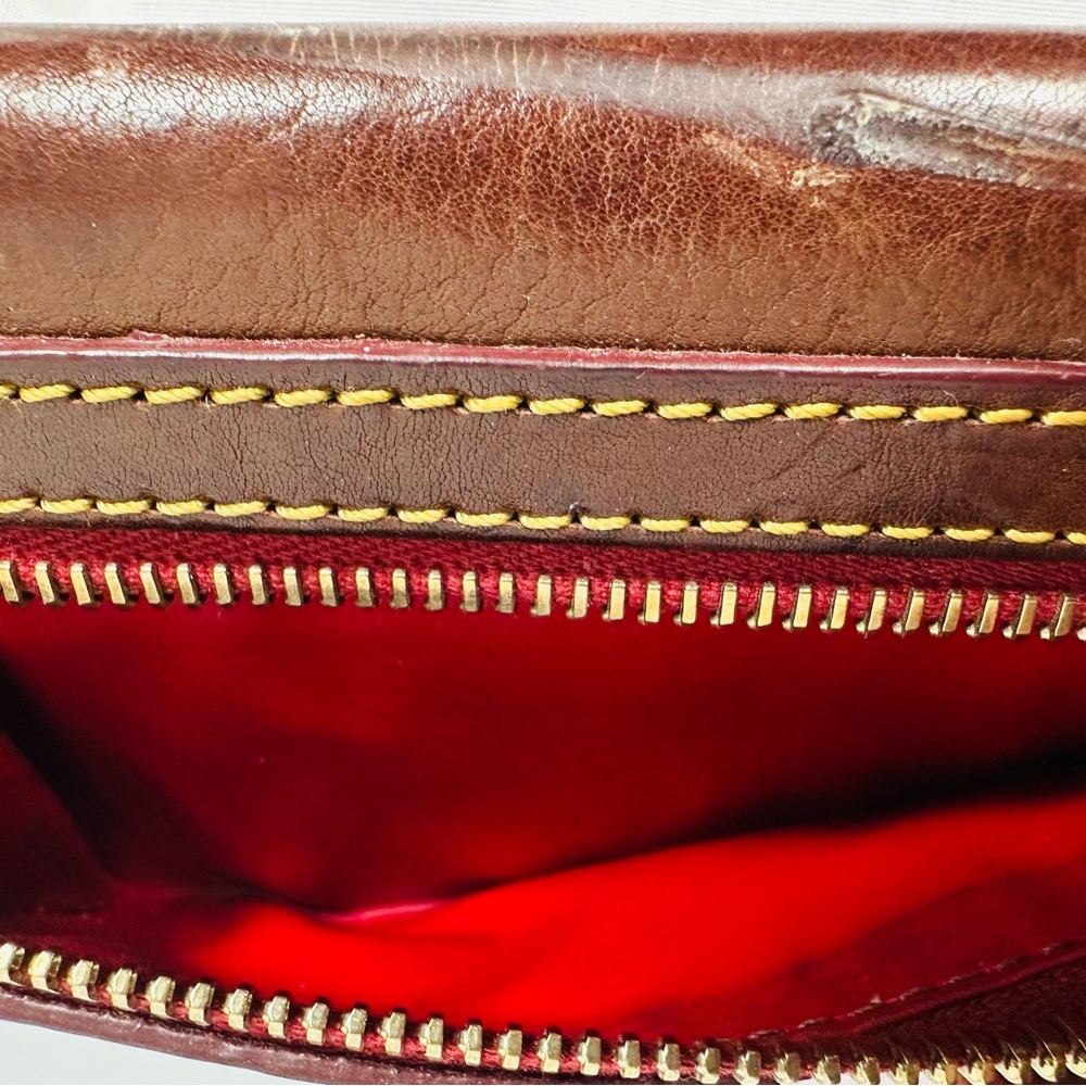 Dooney & Bourke Brown Leather Bifold Wallet - Picture 4 of 4